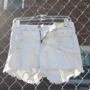 Distressed shorts